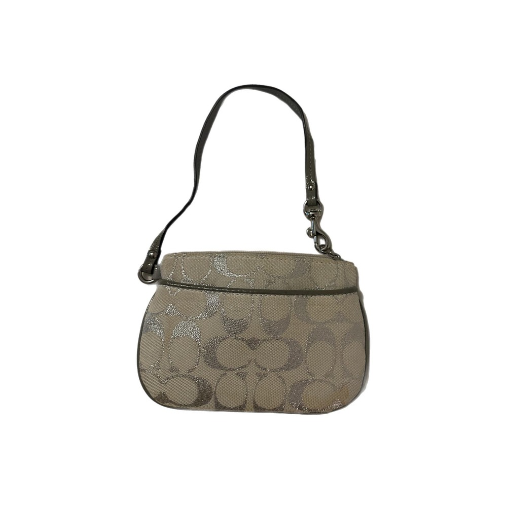Vintage Coach Silver Wristlet